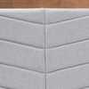 Baxton Studio Iden ModernLight Grey Fabric Upholstered and Walnut Brown Finished Wood Headboard-King 192-11541-ZORO